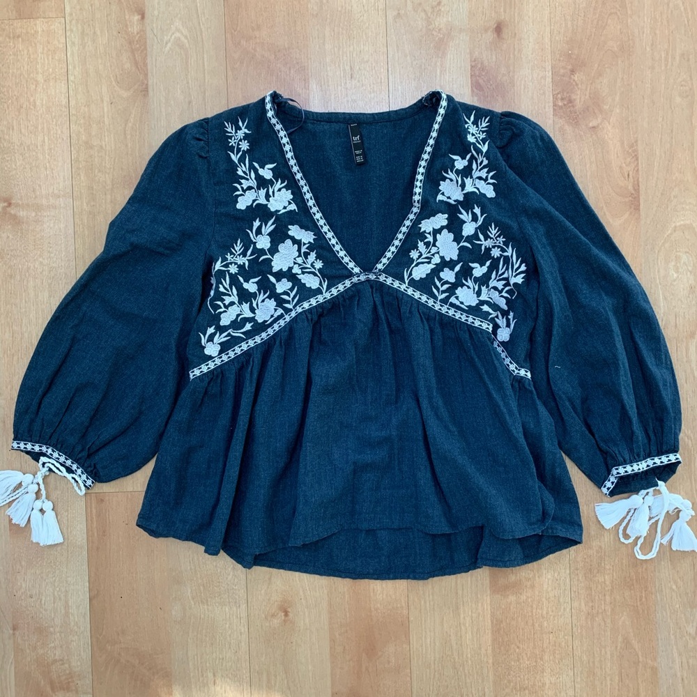 Zara Embroidered Top